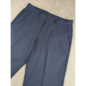 Lululemon Pants Mens 36x28 Navy Relaxed Tapered Smooth Twill Trouser Cropped